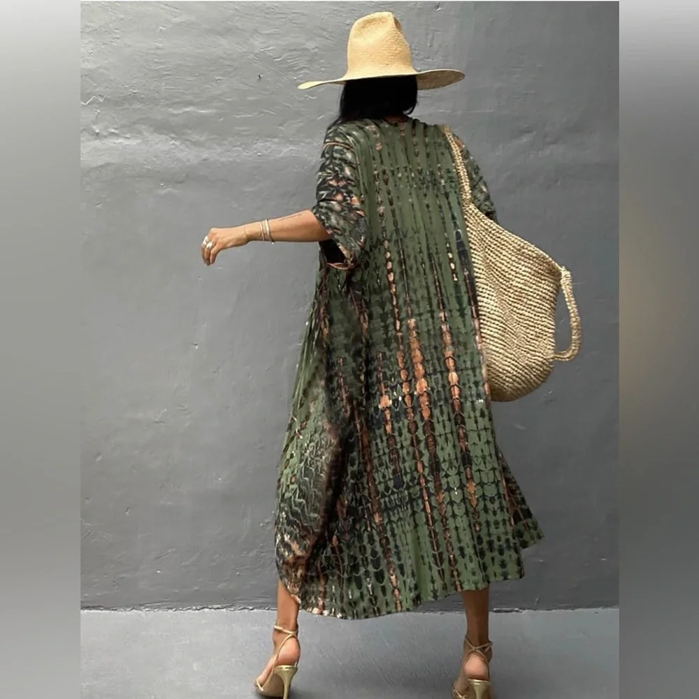 393. OS Summer T-Shirt Long Overshirt for Women Pleated Spaghetti Strap Camisole - Picture 9 of 9